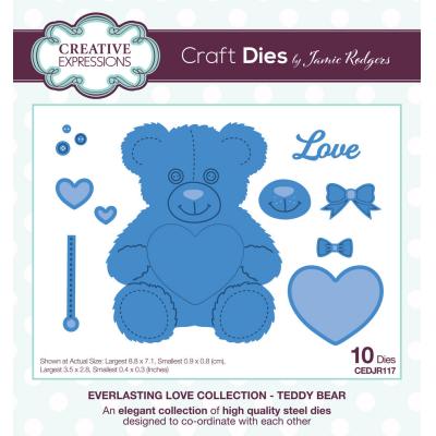 Creative Expressions Craft Die - Everlasting Love Teddy Bear