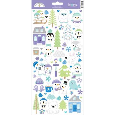 Doodlebug Snow Much Fun - Icons Sticker