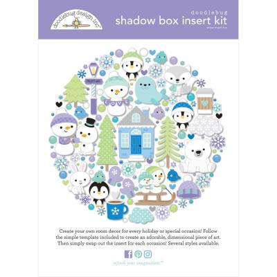 Doodlebug Snow Much Fun - Shadow Box Insert Kit