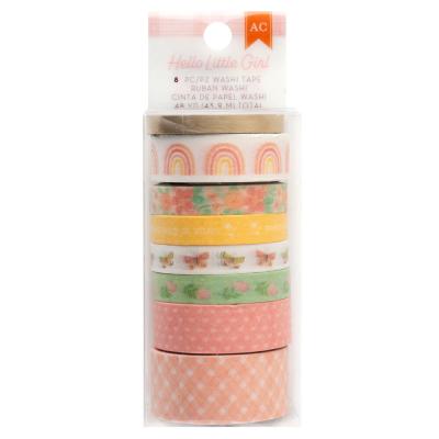 American Crafts Hello Little Girl - Washi Tape Spools Gold Foil