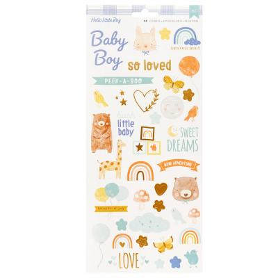American Crafts Hello Little Boy - Stickers Gold Foil