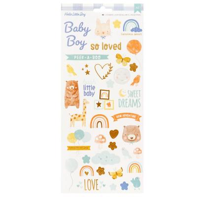 American Crafts Hello Little Boy - Stickers Gold Foil