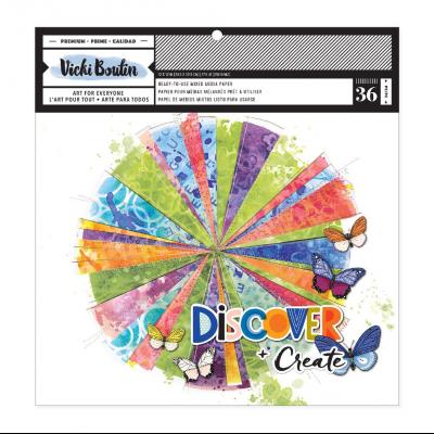 American Crafts Vicki Boutin Discover + Create -  Ready-to-use Mixed Media Paper