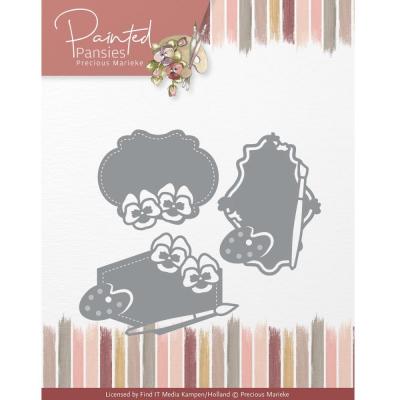 Find It Trading Cutting Dies - Pansies Labels