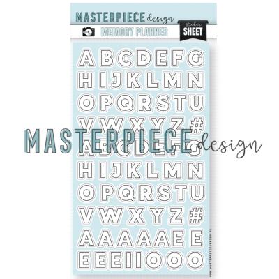 Masterpiece Design - Memory Planner - Outline Alphabet