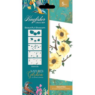 Crafter's Companion Kingfisher Collection - Beautiful Blossom Stencil