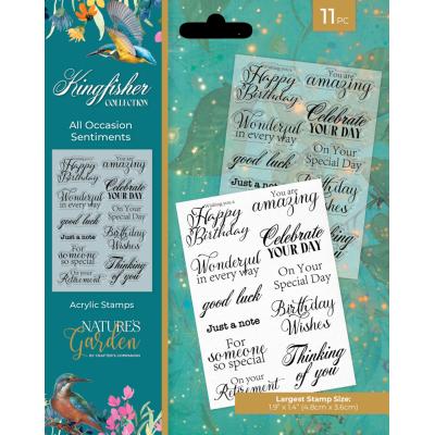 Crafter's Companion Kingfisher Collection - All Occasion Sentiments