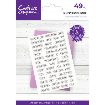 Crafter's Companion Stempel - Simply Sentiments