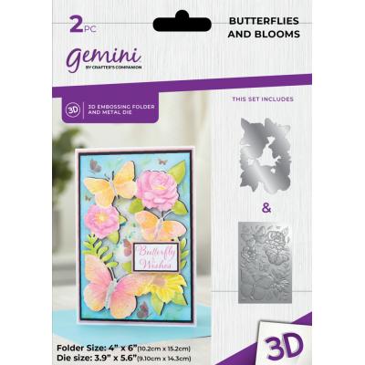 Gemini Embossingfolder - Butterflies and Blooms