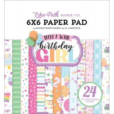 Echo Park Make a Wish Birthday Girl - Paper Pad