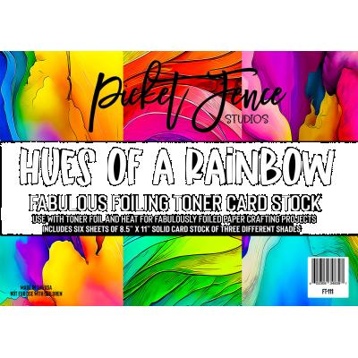 Picket Fence Studios Fabulous Foiling Toner Card Stock - Hues of a Rainbow