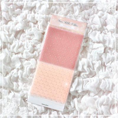 Asuka Studios Glitter Ribbon - Strawberry & Peach