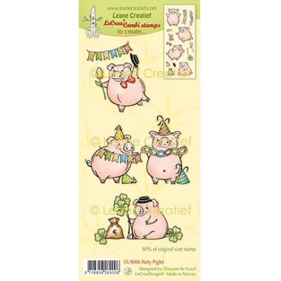 Leane Creatief Stempel - Party Piglet