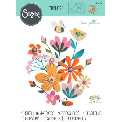 Sizzix Thinlits Die - Fabulous Bold Flora