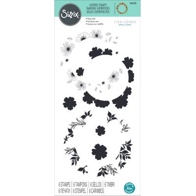 Sizzix Stempel - Botanic Wreath