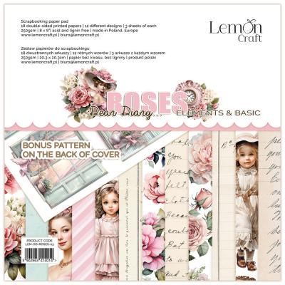 LemonCraft Dear Diary Roses - Elements & Basics Paper Pad