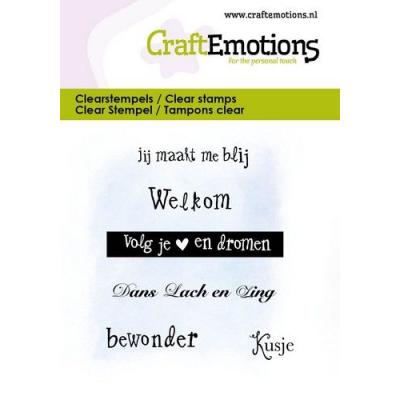 CraftEmotions Stempel - Jij maakt mij blij (NL)