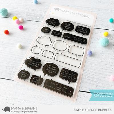 Mama Elephant Stempel - Simple Friends Bubbles