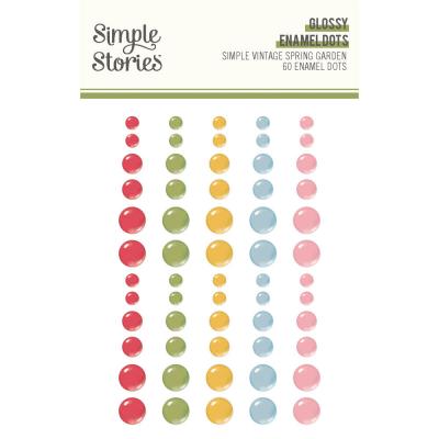 Simple Stories Simple Vintage Spring Garden - Glossy Enamel Dots