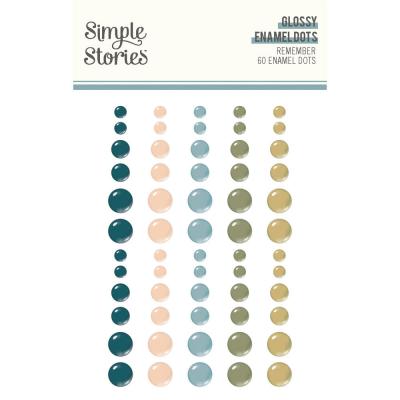 Simple Stories Remember - Glossy Enamel Dots