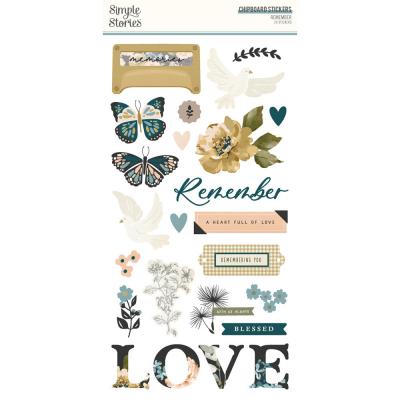 Simple Stories Remember - Chipboard Sticker