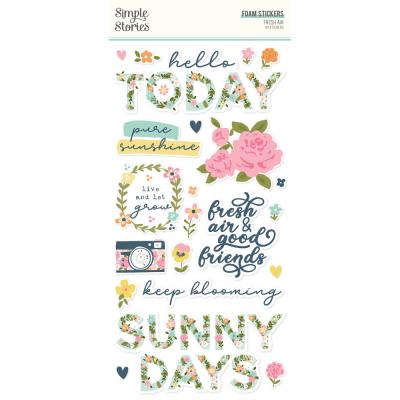 Simple Stories Fresh Air - Foam Stickers