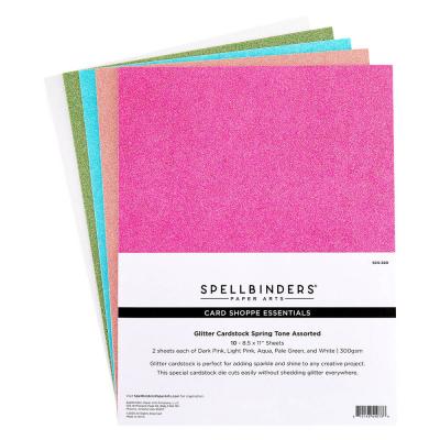 Spellbinders Glitter Cardstock - Spring Tones