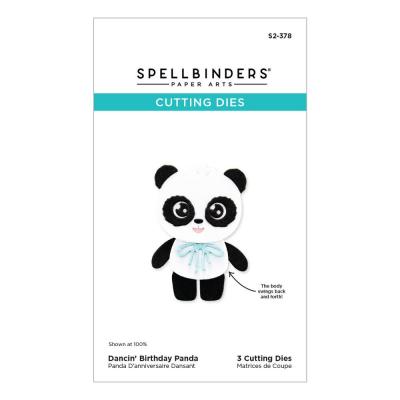 Spellbinders Etched Dies - Dancin' Birthday Panda