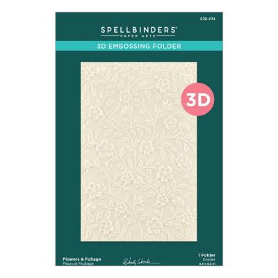 Spellbinders Embossing Folder - Flowers & Foliage