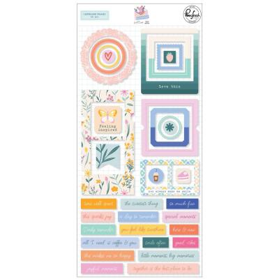Pinkfresh Studio The Simple Things - Chipboard Frames Stickers