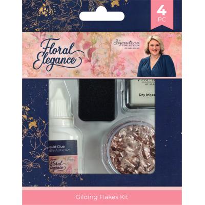 Crafter's Companion Floral Elegance - Gilding Flakes Kit