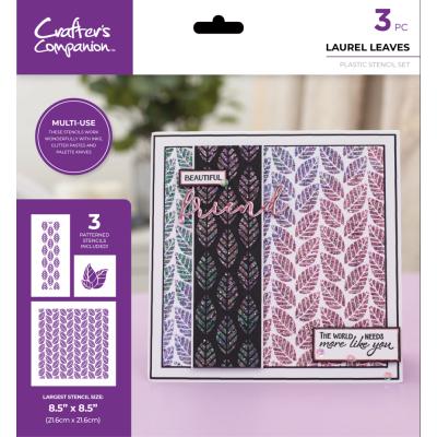 Crafter's Companion Stencils - Laurel Leaves