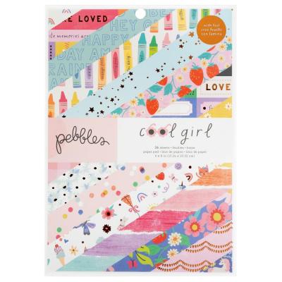 American Crafts Pebbles Cool Girl - Paper Pad