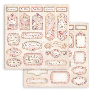Stamperia Romance Forever - Sheets Tags