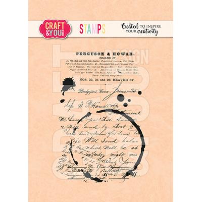 Craft & You Design Stempel - The Handwriting and Coffee Stain