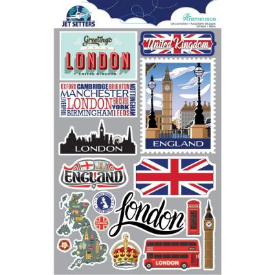 Reminisce Jet Setters 3.0 Dimensional Stickers - United Kingdom