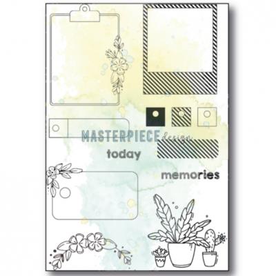 Masterpiece Design Stempel - Floral Labels