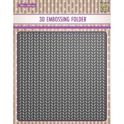 Nellie Snellen 3D Embossing Folder - Knitting