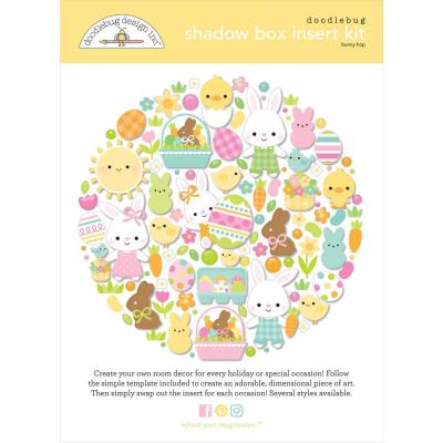 Doodlebug Bunny Hop - Shadow Box Insert Kit