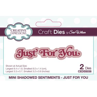 Creative Expressions Craft Die - Just For You