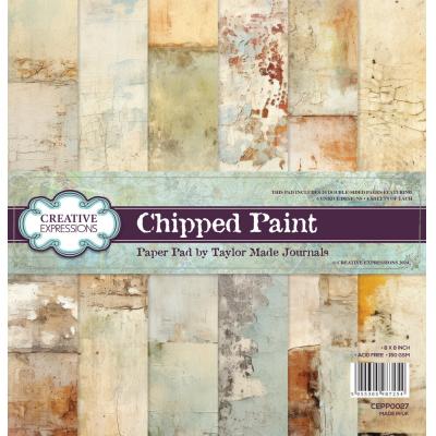 Creative Expressions Taylor Made Journals 8x8 Inch Paper Pad Chipped Paint