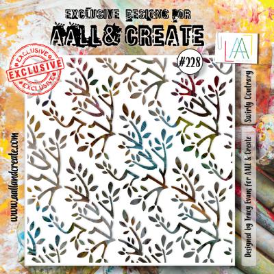 Aall and Create Stencil - Swirly Contrary
