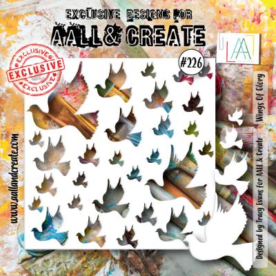 Aall and Create Stencil - Wings Of Glory