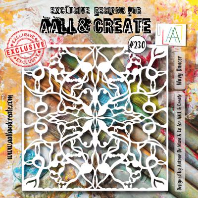 Aall and Create Stencil - Wavy Dancer