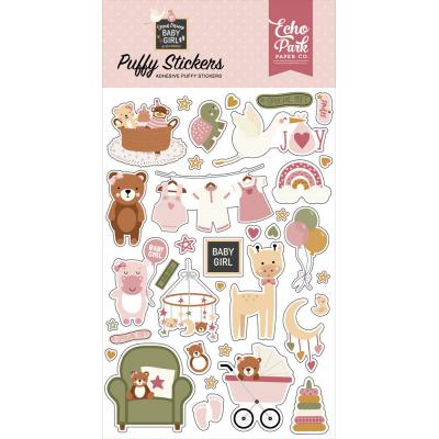 Echo Park Special Delivery: Baby Girl - Puffy Stickers