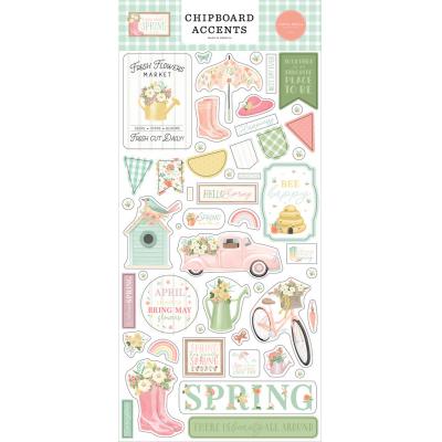 Carta Bella Here comes Spring - Chipboard Accents