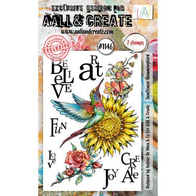 Aall and Create Stempel - Sunflower Hummingbird