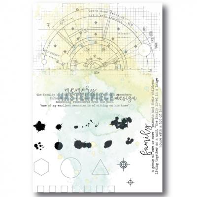 Masterpiece Design Stempel - Blueprint Splatters