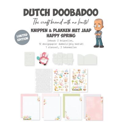 Dutch Doobadoo Crafty Kit Knippen en Plakken met Jaap - Happy Spring