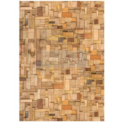 Prima Marketing Re-Design Decoupage Fiber - Wood Cubism